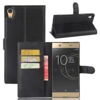 2017 New Smartphone Cases For Sony Xperia XA1 Ultra 100pcs Luxury leather Flip wallet creditcard case for Sony XA1 Ultra Cover