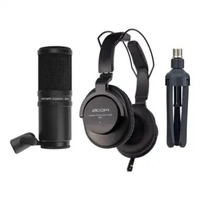 Zoom ZDM-1 Podcast Mic Pack with Headphones - Tabletop Stand ZDM1