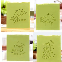 Transparent Acrylic Soap Stamp for Soap Making, Animal, Sheep, Dove Pattern, Home Cleaning, Natural Seal, Chapter Seal