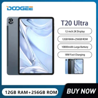 DOOGEE T20 Ultra Tablet 12Inch 2K Display Helio G99 Octa Core 12GB+256GB 10800mAh 16MP Camera Android 13 Quad Box Stereo Speaker