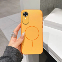 For OPPO A17 A17K 4G Phone Case Dual tone Matte Skin Hard Casing