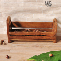 泰國柚木收納籃實木置物架廚房收納筐浴室護膚品木質儲物架收納盒