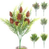 Artificial Plant Simulated Pine Branches Christmas Tree Decoration For Home DIY Wreath Gift Decor Ornament Craft Fake Plant