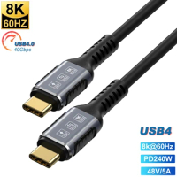 8K Video &amp; 240W Charging, 40Gbps USB 4.0 Cable Type-c Cable/ Display Cable with PD 3.1 Compatible with Thunderbolt 4, MacBook,