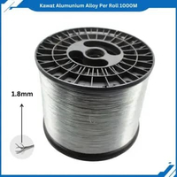 Kawat Alumunium Alloy Per Roll 1000M 1,8mm Kawat Pagar Listrik Kejut (Pagar Listrik Accessories)