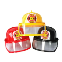 Fireman Costume Hard Helmets Fireman Helmet Firefighter Hats-Fireman Accessories Halloween Cosplay Costume for Kids