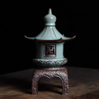Longquan celadon handmade Han Gong LuCeramic incense burner, agarwood and sandalwood burner, incense burner and aromatherapy bur