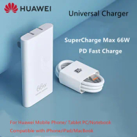 Huawei Slim Universal GaN Charger Max 66W Type-C Output PD Fast Charging For Huawei/iPhone/iPad/MacBook/Matebook