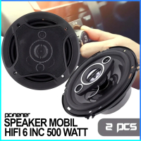 ( 2PCS ) Speaker Pintu Mobil Pcinener 6 Inci Spiker Mobil Subwoofer Mobil Hi Fi 500Watt Salon Mobil