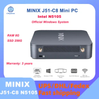 MINIX J51-C8 Intel N5105 gaming mini pc 8G 256GB office home design wifi6 dp DDR4 pc Windows 11 Pro pc