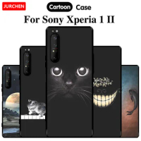 JURCHEN Phone Case For Sony Xperia 1 II Cases For Sony Xperia1 II 6.5 inch Silicone Cartoon Soft Back Cover For Sony 1 II Case
