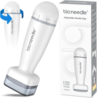 ตรายาง Derma, Bioneedle, 120 หัวเข็มขนาดเล็กไททาเนียม, ตรายาง Derma แบบปรับได้, ปากกา Microneedling 