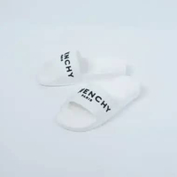 Sandal GIVENCHY LOGO CLASSIC WHITE SLIDE 100% ORIGINAL 44
