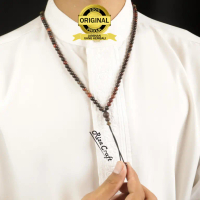 Kalung Tasbih Pria Wanita Batu Yaman Sulaiman Wulung Madu ASLI Alam