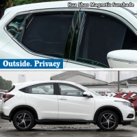 Magnetic Car Sunshade Shield Front Windshield Frame Curtain Sun Shade Accessories  For Honda HR-V Vezel 2015 - 2021 HRV MK12016
