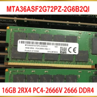 1Pcs For MT RAM 16G 16GB 2RX4 PC4-2666V 2666 DDR4 Server Memory MTA36ASF2G72PZ-2G6B2QI