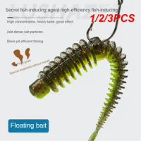 1/2/3PCS Realistic Luya Lure Simulation Earthworm Fishing Lures Lifelike Floating Water Light Dance Worm With Salt And Fishy