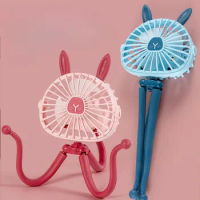 New USB Baby Stroller Octopus Silent Small Fan Portable and Versatile Mini Charging Small Fan Suspension