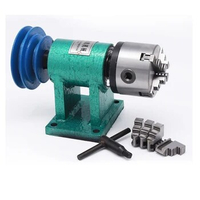 Self-made lathe 160 chuck spindle + three-jaw/four-jaw chuck, woodworking lathe, DIY metal assembly, bead machine assembly