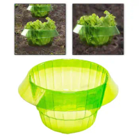 Garden Plant Cloche Protective Cover Height 11.5cm Snail Fence for Vegetables Planters Pots Multifunctional Sturdy Lightweight