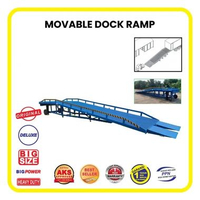 Mobile Ramp Loading Unloading / Dermaga Bongkar Muat Portable Loading Dock Ramp leveler hydraulic Fo