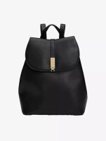 Tommy Hilfiger TOMMY HILFIGER - HERITAGE TH MONOGRAM FLAP BACKPACK - Black