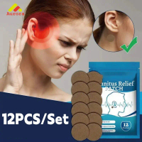 12PCS Obat Tinnitus Patch Terapi Telinga | Koyo Berdengung Relief Tinnitus untuk Meredakan Sakit Tel