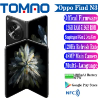 Original New OPPO Find N3 Folding Screen 5G SmartPhone 4805mAh 67W SuperVOOC Snapdragon 8 Gen 2 Octa Core 48MP Rear Cameras NFC