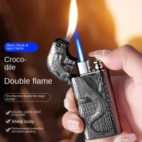 Torch Lighter Butane Gas Lighters Cigarette Smoke Smoking Accessories Unusual Windproof Inflatable Refill Gasoline Gifts For Men