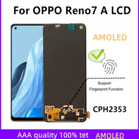 6.4" AMOLED For OPPO Reno7 A CPH2353 OPG04 A201OP Display Touch Screen Digitizer Assembly Replacement For OPPO Reno7A LCD
