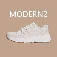 【PONY】MODERN2 電光鞋 復古慢跑鞋 自然色 中性款 女鞋- 米白