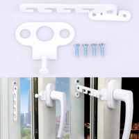 Metal Window Limiter Latch Wind Hook Latches Brace Casement Blocking Lock Catch Stay Position Stopper For Child Safety Protector