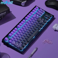 MiFuny MK870 Wired Mechanical Keyboard 87 Keys Gaming Keyboards Single Mode Hot Swap RGB Backlit Office Work Teclado Mecanico