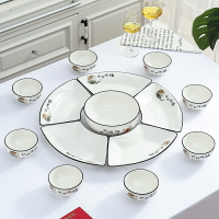 網紅家用過年團圓拼盤餐具組合創意菜盤碗盤擺盤套裝中國風盤子
