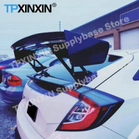 Type R Style Car Rear Boot Rear Wing Spoiler Wing Lip Carbon Fiber For Honda Civic VTX5 FK8 FK7 Spoilers Modification