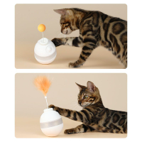 貓玩具 維利亞貓玩具不倒翁逗貓棒羽毛漏食球自嗨解悶神器耐咬幼貓狗用品