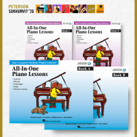 หนังสือเรียนเปียโน ALL IN ONE PIANO LESSONS  BOOK Audio A - D Hal Leonard Student Piano Library ซีโอ