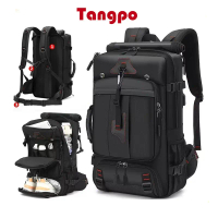 35L/60/80L ความจุขนาดใหญ่กระเป๋าเป้สะพายหลังเดินทาง อเนกประสงค์ Roll-top 17 นิ้ว Bagpack