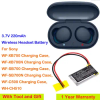 OrangeYu 220mAh Wireless Headset Battery for Sony WH-CH510, Charging Case for WF-XB700, WF-SB700,WF-XB700N, WF-C500