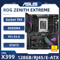 Asus ROG ZENITH EXTREME AMD X399 Motherboard Socket TR4 8×DDR4 128GB PCI-E 3.0 6×SATA III USB3.1 E-ATX