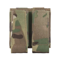 Molle Tactical Double Pistol 9mm Mag Pouch Military Ammo Carrier Hunting Shooting Airsoft Accessories