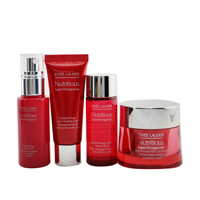 雅詩蘭黛 Estee Lauder - 超級紅石榴亮肌修護晚間套裝: 晚霜+ 乳液+ 亮肌抗氧活膚水(滋潤保濕)+ 潔面泡沫...