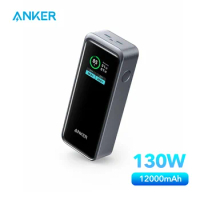 Anker Prime Power Bank 12000mAh 2-Port Portable Charger 65W Max Output Spare Battery Portable Power Bank Large Capacity