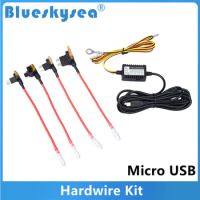 Micro USB Hardwire Fuse Kit low voltage protection 12V to 5V Power Adapter Cable for B1W B4K Mini 0906 Mini 0906 pro Dash Cam