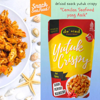 de'nind snack seafood Yutuk Crispy rasa Hot Spicy - pedas Cemilan