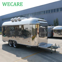 WECARE Carros De Comida Commercial Restaurant Catering Trailer Mobile Snack Bar Trailers Food Truck with Full Kitchen Equipment