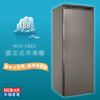 熱賣款~【禾聯】HFZ-1861 188L 直立式冷凍櫃 冰櫃 原廠公司貨 冷凍 冷藏 保冷多層分類 四星急凍 高效冷流