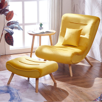 北歐現代可折疊懶人沙發陽臺客廳臥室家用蝸牛椅單人小型午休躺椅