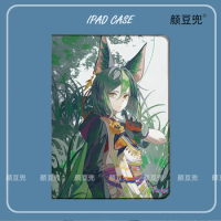 Tighnari Anime Genshin Impact For Galaxy Tab S9 Lite 8.7 2021 Case SM-T220/T225 Tri-fold stand Cover Galaxy Tab S6 lite Tab A8
