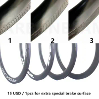 700c rims road V brake surface T700 and T800 Special reinforced braking surface, HTG 255 ° braking surface.